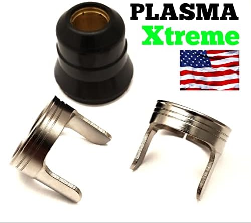 Plazma Xtreme 3 darabos készlet kompatibilis a Kikötő áruszállító Titán 65A plazmavágó TI-PC65 58895, 1 darab megtartása