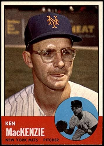 1963 Topps 393 Ken MacKenzie New York Mets (Baseball Kártya) NM+ Mets