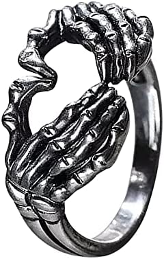 Jobb Kezében Cseng a Nők Varázsa Amerikai Kezét szereted A Retro Europeanand Csontváz Gyűrű Gesztus Show Gyűrűk Vintage Gyűrű