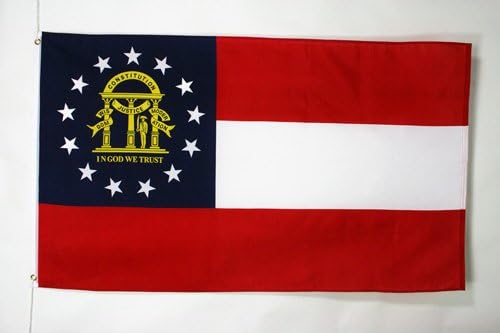 AZ ZÁSZLÓ Georgia Zászló 2 x 3' - AMERIKAI Állam Georgie Zászló 60 x 90 cm - Banner 2x3 ft