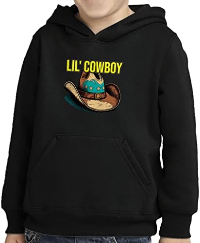 Lil' Cowboy Kisgyermek Pulóver Kapucnis - Texas Szivacs Polár Kapucnis felső - Aranyos Kapucnis Gyerekeknek