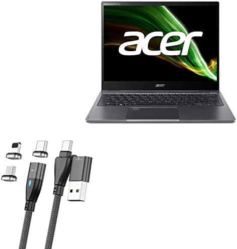 BoxWave Kábel Kompatibilis Acer Spin 5 (SP513-55N) (Kábel által BoxWave) - MagnetoSnap PD AllCharge Kábel (100W), Mágnes