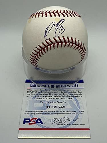 Ruben Gotay Uralkodók Mets Bátrabbak Aláírt Autogramot Hivatalos Baseball PSA DNS - Dedikált Baseball