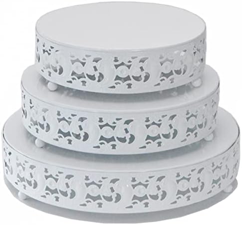 Torta Állvány, 3 Fém Muffin Áll Desszert Kijelző Lemez Esküvői Buli, Születésnap