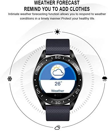Új pulzusmérő IP67 Vízálló Fitness Óra, Időjárás Csukló Digitális Smartwatch (Kék)