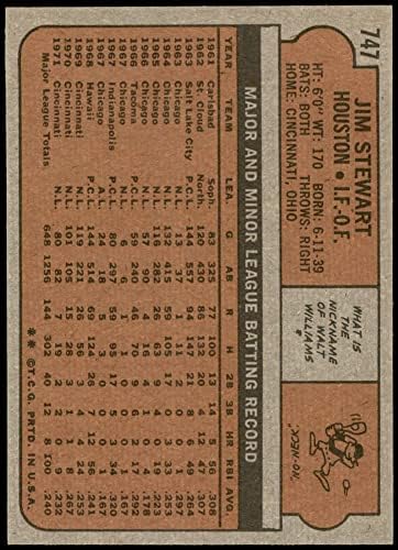 1972 Topps 747 Jim Stewart Houston Astros (Baseball Kártya) NM Astros