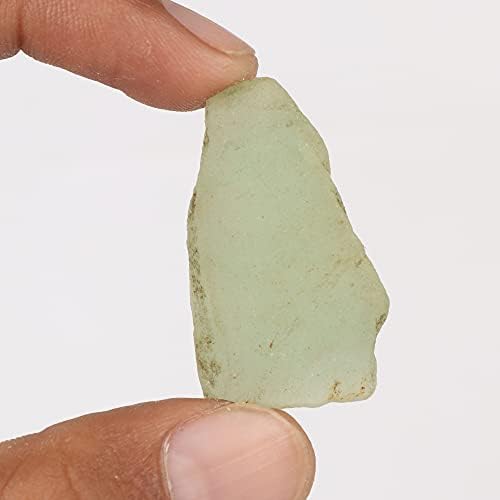 Afrikai Természeti Green Jade Gyógyító Kő Bukdácsoló, Gyógyító Kő 26.55 Ct
