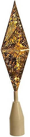 Kurt Adler UL 10-Fény Arany Betlehemi Csillag fa tetején, Arany