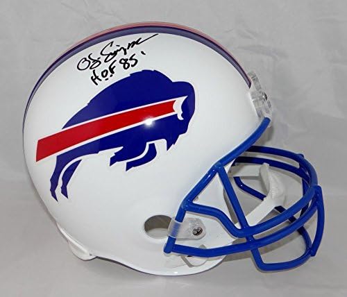 O. J. Simpson Dedikált Buffalo Bills F/S 76-83 TB Sisak HOF - SZÖVETSÉG W Auth - Dedikált NFL Sisak