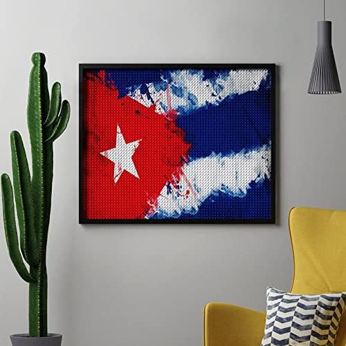 Veterán Kubai Zászló Gyémánt Festmény Készletek 5D DIY Teljes Gyakorlat Strasszos Művészeti Fali Dekor, hogy a Felnőttek