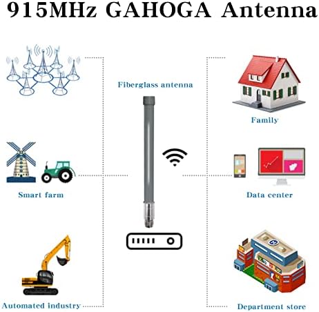 GAHOGA [10dBi] LoRa Antenna 868/915mhz Kültéri Beltéri Körsugárzó Antenna 10ft Ultra Alacsony Veszteség KMR200 Kábel Nebra