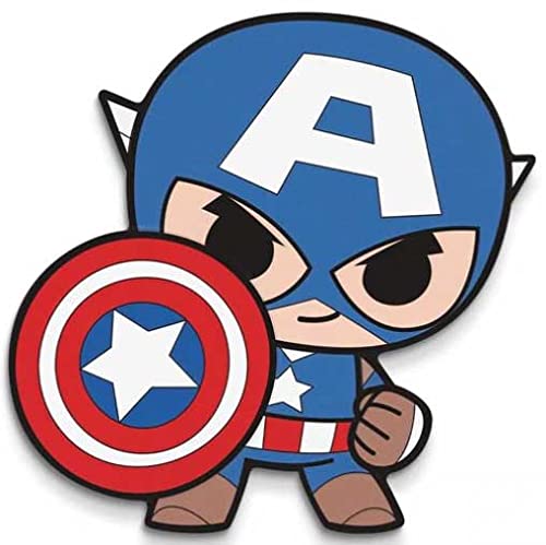 2021 DE Marvel Mini Hős PowerCoin Amerika Kapitány Alakú 1 Óz Ezüst Érme 2$ Fidzsi 2021 Bizonyíték