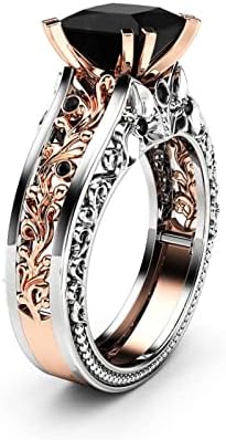 925 Ezüst Évfordulós Gyűrű Vintage Gyűrű Aranyozott Eljegyzési Gyűrű Cirkónia Esküvői Gyűrű Zenekar A Nők