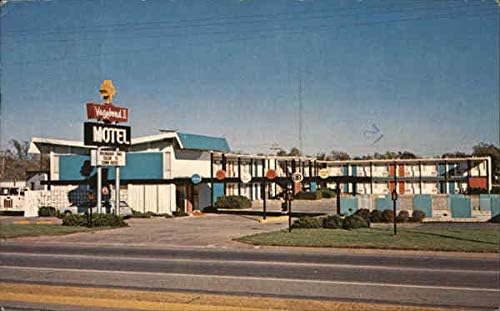 Vagabond II Motel Salina, Kansas KS Eredeti, Régi Képeslap, 1972