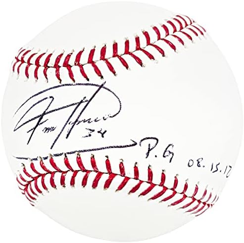 Felix Hernandez Aláírt Hivatalos MLB Baseball Seattle Mariners PG 08-15-12 MLB Holo EK209527 - Dedikált Baseball