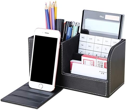 Üzleti Office Hajlékony Kijelző, Lehajtható Bőr tolltartó Asztali Multifunkcionális Kis Tároló Doboz-Üzleti Kártya, Tűzőgép,