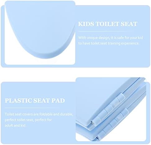 Kisangel Seat Portable Fiúk Biztonsági Ülések Fürdőszoba Párna Gyűrű Alkalmas Lányok Könnyű Bili Multifunkciós Pad Wc Kék