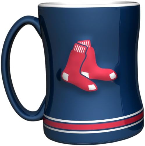 MLB Boston Red Sox 14 Unciás Faragott Dombormű Bögre