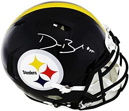 Devin Bush Aláírta Pittsburgh Steelers Sebesség Hiteles Fekete NFL Sisak - Dedikált NFL Sisak