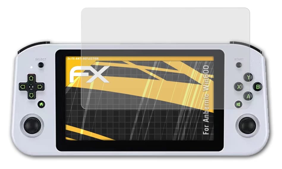 atFoliX képernyővédő fólia kompatibilis Anbernic Win600 Képernyő Védelem Film, anti-reflective, valamint sokk-elnyelő FX
