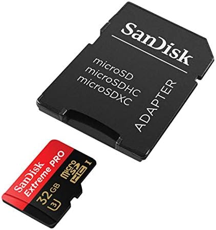 SanDisk Extreme Pro 32GB MicroSDHC Memória Kártya GoPro Hero 10 Fekete Fényképezőgép (Hero10) UHS-1 U3 / V30 A1 4K-Osztály