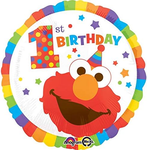 Elmo 1. Szülinapi a Szezám Utca Mylar 18 Lufi Happy Birthday Party Dekorációk, Kellékek