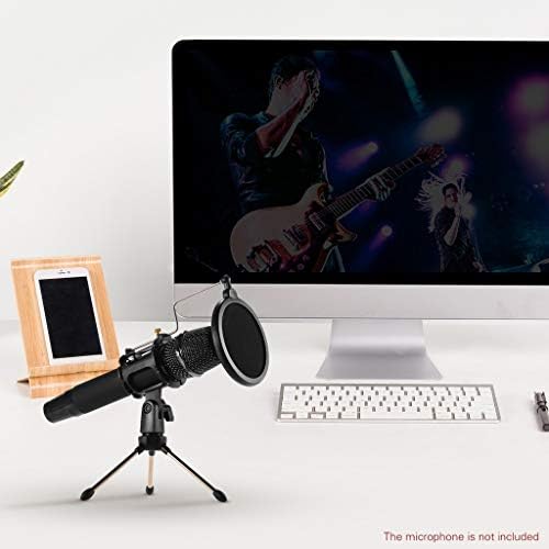 WSSBK Mini Asztali Mikrofon Állvány + rezgéscsillapító Mikrofon Tartó + Pop Szűrő Készlet Stúdió Felvétel Online Csevegés