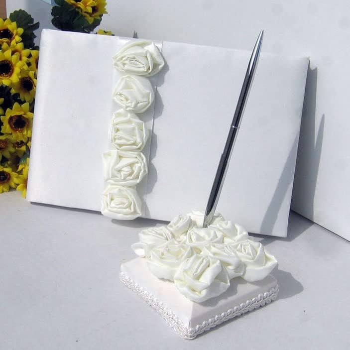 JKUYWX Esküvői Kosár Szatén Ruhát, Virágok, Esküvői Virág Lány Kosár Gyűrű Párna Esküvői Kellékek Dekoráció
