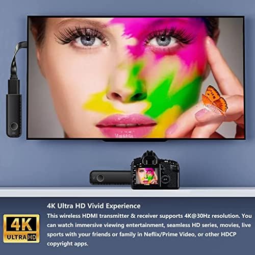 eppfun CS200B Vezeték nélküli HDMI-Adó-Vevő készülék 4K-s, 1080P HD Vezeték nélküli HDMI Extender Adapter Streaming Video/Audio
