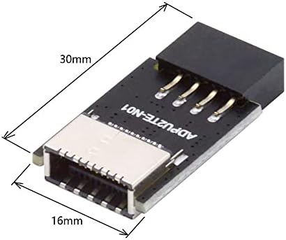 Xiwai USB 2.0 9Pin 10Pin Alaplapja Fejléc Férfi-USB 3.1 Előlapi Csatlakozó Kulcs-Egy Típus-E Hosszabbító Adapter