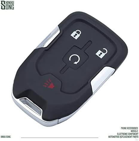 XINXUSONG Autós kulcstartó Kulcs nélküli Vezérlés Bejegyzés Távoli HYQ1AA 4 Gombot Járművek Cseréje Kompatibilis 2018 2019