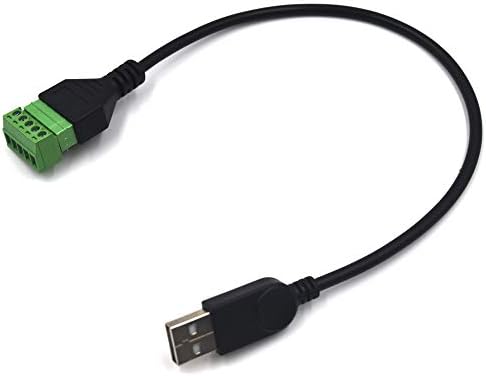 Kework 11.8 col-USB 2.0 Férfi 5 Pin Csavaros Terminál Női Töltés, Adatátvitel, Adapter Csatlakozó Átalakító Kiterjesztését