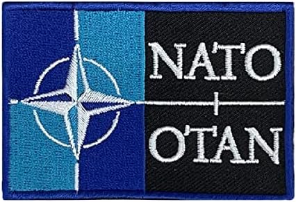 Egy-EGY NATO Háború Tű Javítás + Montenegró Zászlót a Tapasz, az Észak-Atlanti Szerződés Szervezete Zászló Hímzett, Motoros