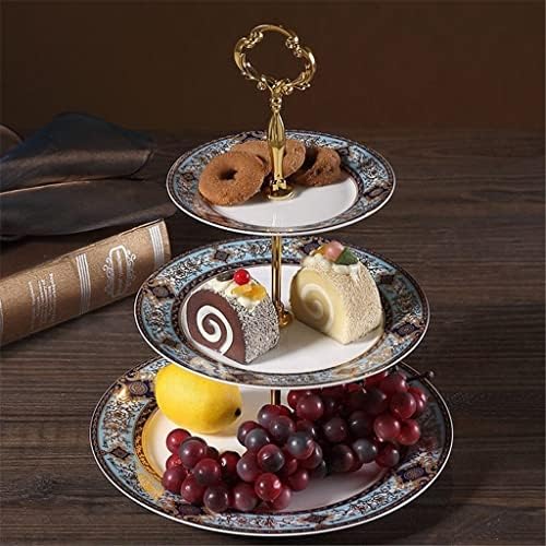 GRETD Kis Finom porcelán Torta Állvány Délutáni Tea Desszertet is, Európai stílusú Desszert Tányér Édességet, Cukorkát Szárított