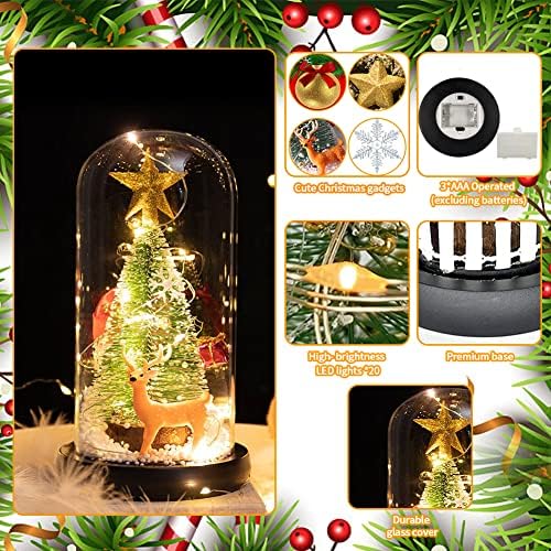 Abnaok Karácsonyi Díszek, karácsonyfa, Ajándékok,Mini karácsonyfa LED Dekoráció,Karácsonyi/Karácsonyi Ajándékot a Család,