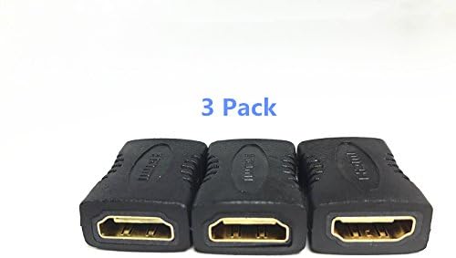 Csomag 3 HDMI Női Adapter, Aranyozott Nagy Sebességű HDMI Női Kapcsolókészülék