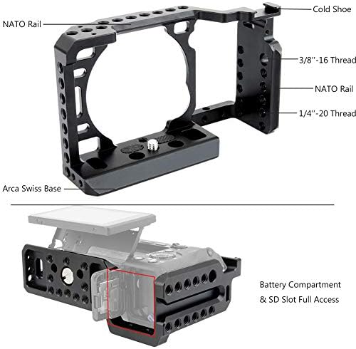 NICEYRIG Kamera Cage a Sony Alpha A6400 A6500 a Második Zár Pont - 082