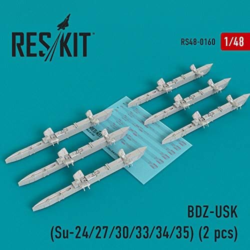 Reskit RS48-0160 - 1/48 – BD3-USK Állványok (Su-24/27/30/33/34/35) (6 db) Gyanta Részlet