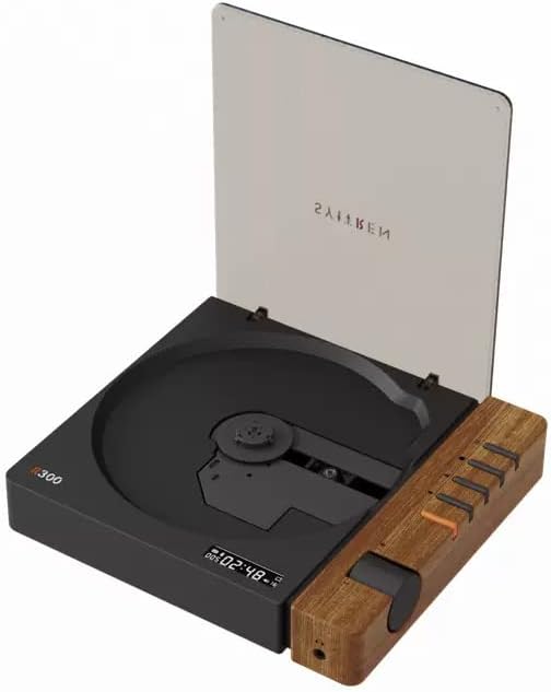 Ishishengwei Syitren CD Lejátszó R300 Retro Bluetooth Lehallgató Album Tiszta CD Lejátszó, Hordozható (Fautánzat)......