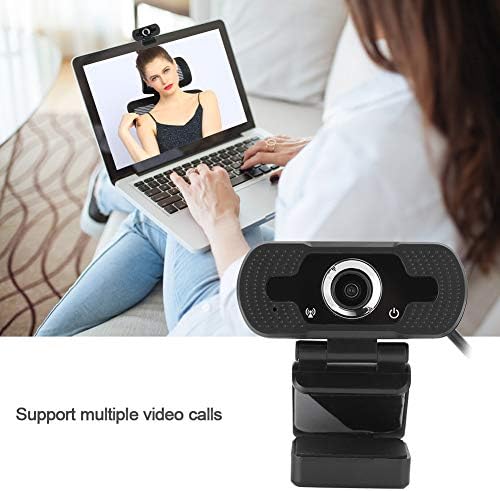 PUSOKEI 1080P HD Webkamera USB-Számítógép, Webkamera Beépített zajcsökkentő Irányítható Mikrofon PC videokonferencia/Hívás/Játék