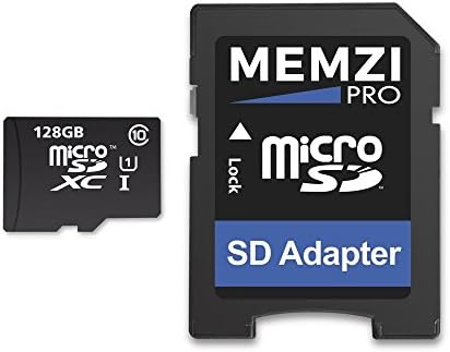 MEMZI PRO 128 GB Class 10 80MB/s Micro SDXC Memória Kártya SD Adapter LG G-Series mobil Telefonok