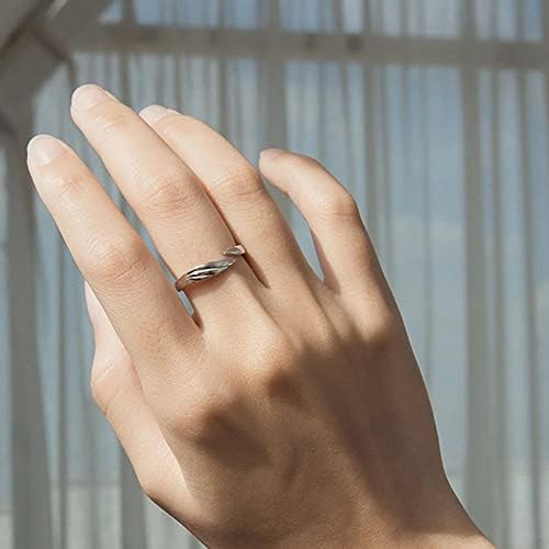 2023 Új Női Gyűrű Angyal Ünnep Kreatív Viselni Személyiség Gyűrű Ördög Ajándékok Gyűrűk Jelmez jegygyűrűt a Nők (Fehér, 2X2X2CM)