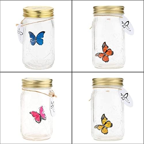 EDVENA Pillangó Gyűjtemény Jar, Pillangó Gyűjtemény egy Üvegbe, Pillangó Jar, Ami Mozog, LED Romantikus Üveg Animációs Pillangó