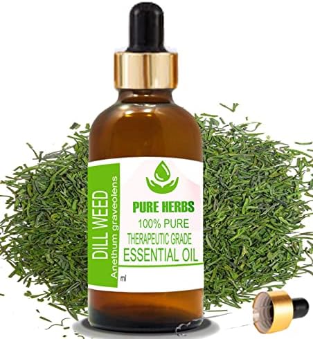 Tiszta Gyógynövények, Kapor Fű (Anethum graveolens) Pure & Natural Therapeautic Minőségű illóolaj Cseppentő 50ml