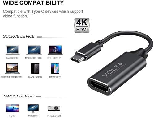 Művei VOLTOS PLUSZ TECH HDMI 4K USB-C Készlet Kompatibilis LG 17Z95P-K. AAE8U1 Szakmai Adapter Digitális Teljes 2160p, 60Hz
