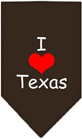 Délibáb Pet Termékek én Szívem Texas Képernyő Nyomtatás Kendő Háziállat, Nagy, Lila